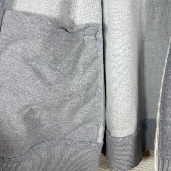 Penguin Zippered Gray Cotton Navy Mock Neck Hoody Size XL - Picture 9 of 11